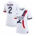 Maillot de foot Paris Saint-Germain Achraf Hakimi #2 Extérieur vêtements Femmes 2024-25 Manches Courtes